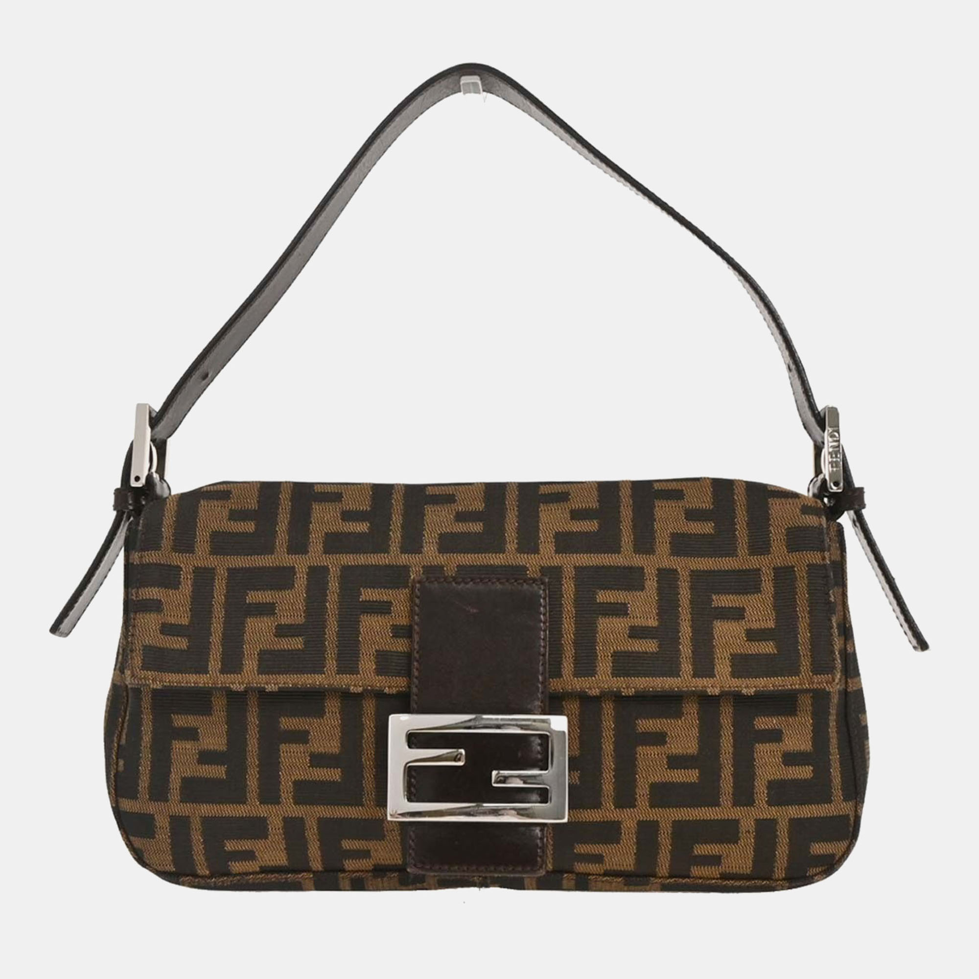 

Fendi Brown Zucca Baguette Handbag