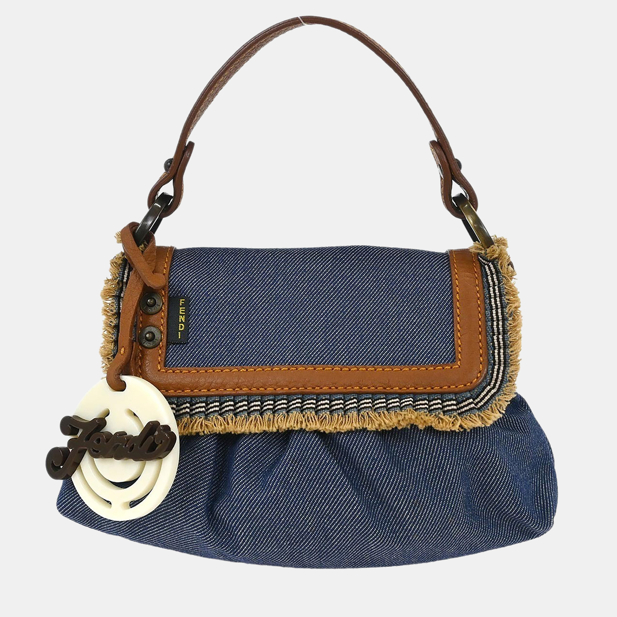 

Fendi Blue Denim Chef Handbag