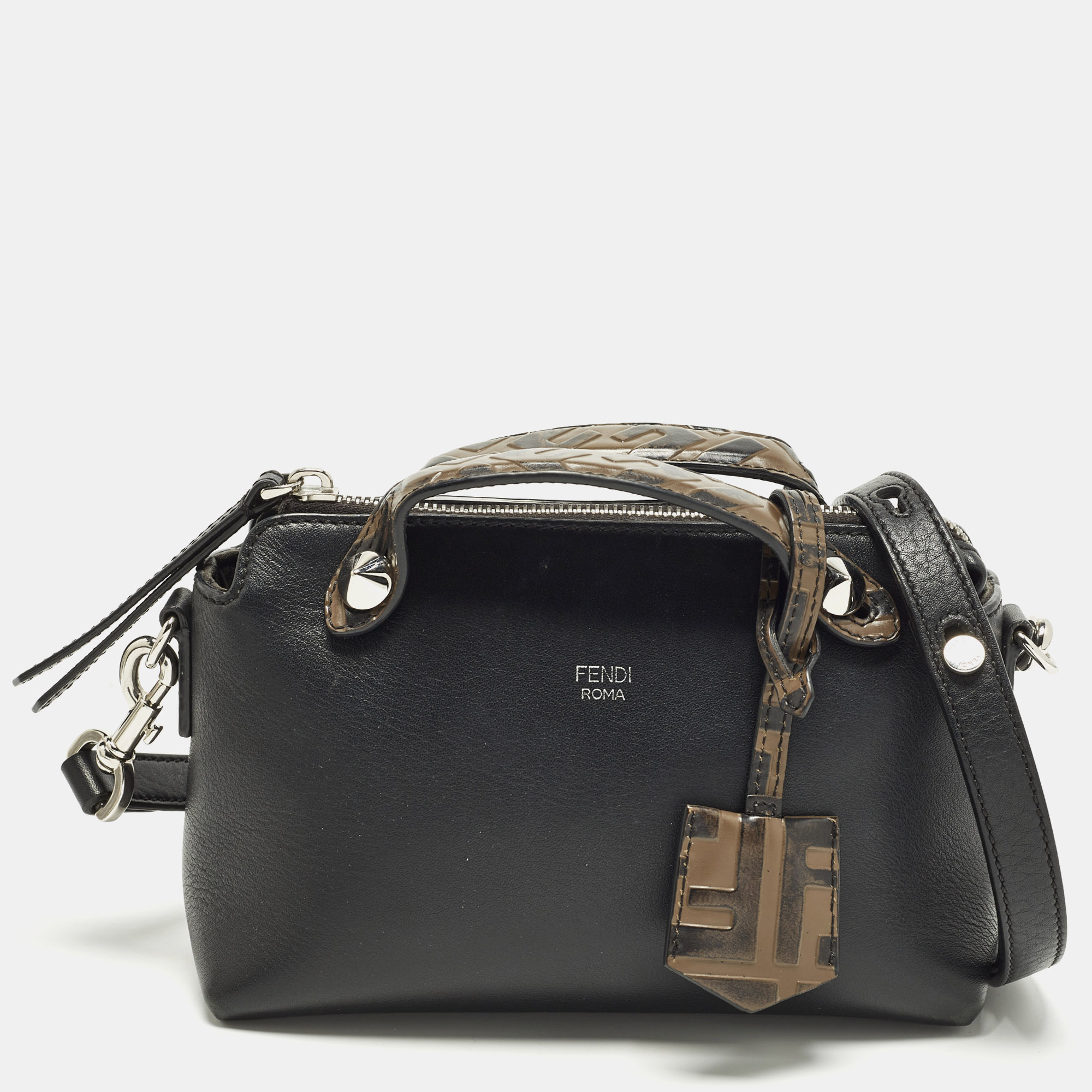 

Fendi By The Way Mini Black/Brown Leather Crossbody Bag