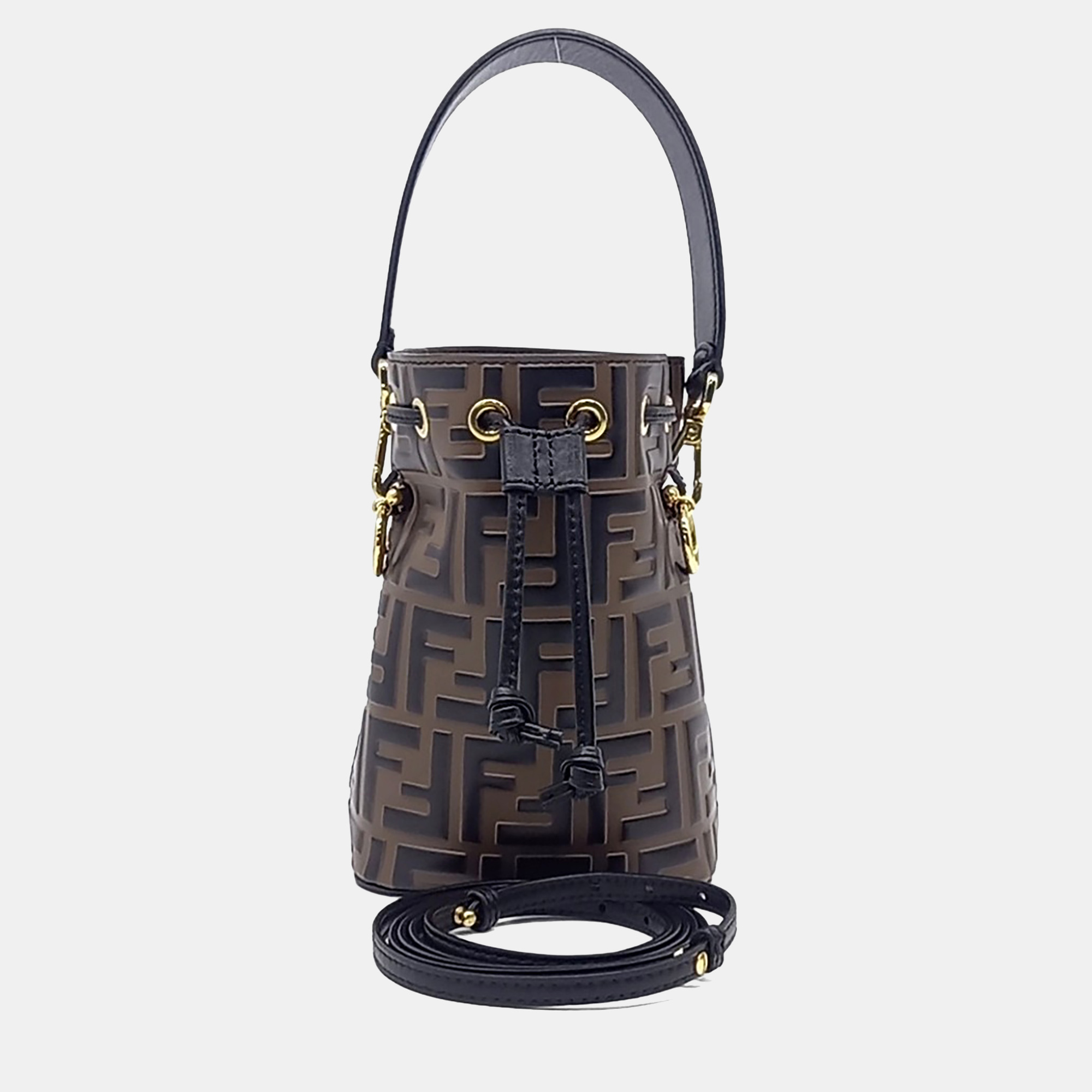 

Fendi Montrezo Bucket Bag Mini (8BS010), Black