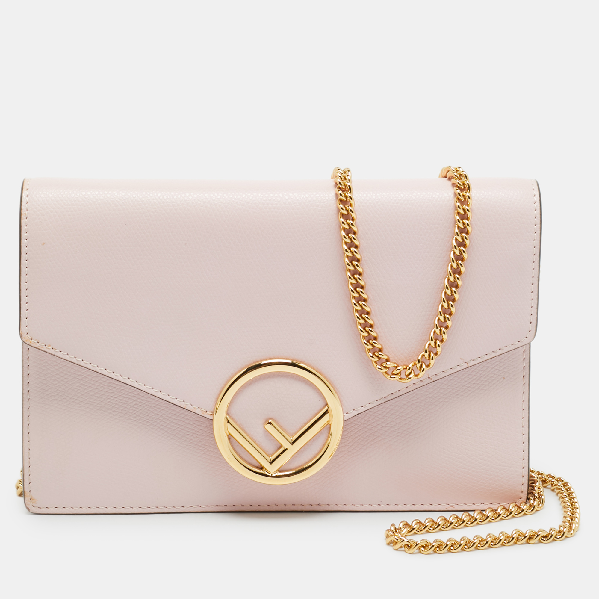 

Fendi F is Fendi Pink Leather Wallet On Chain
