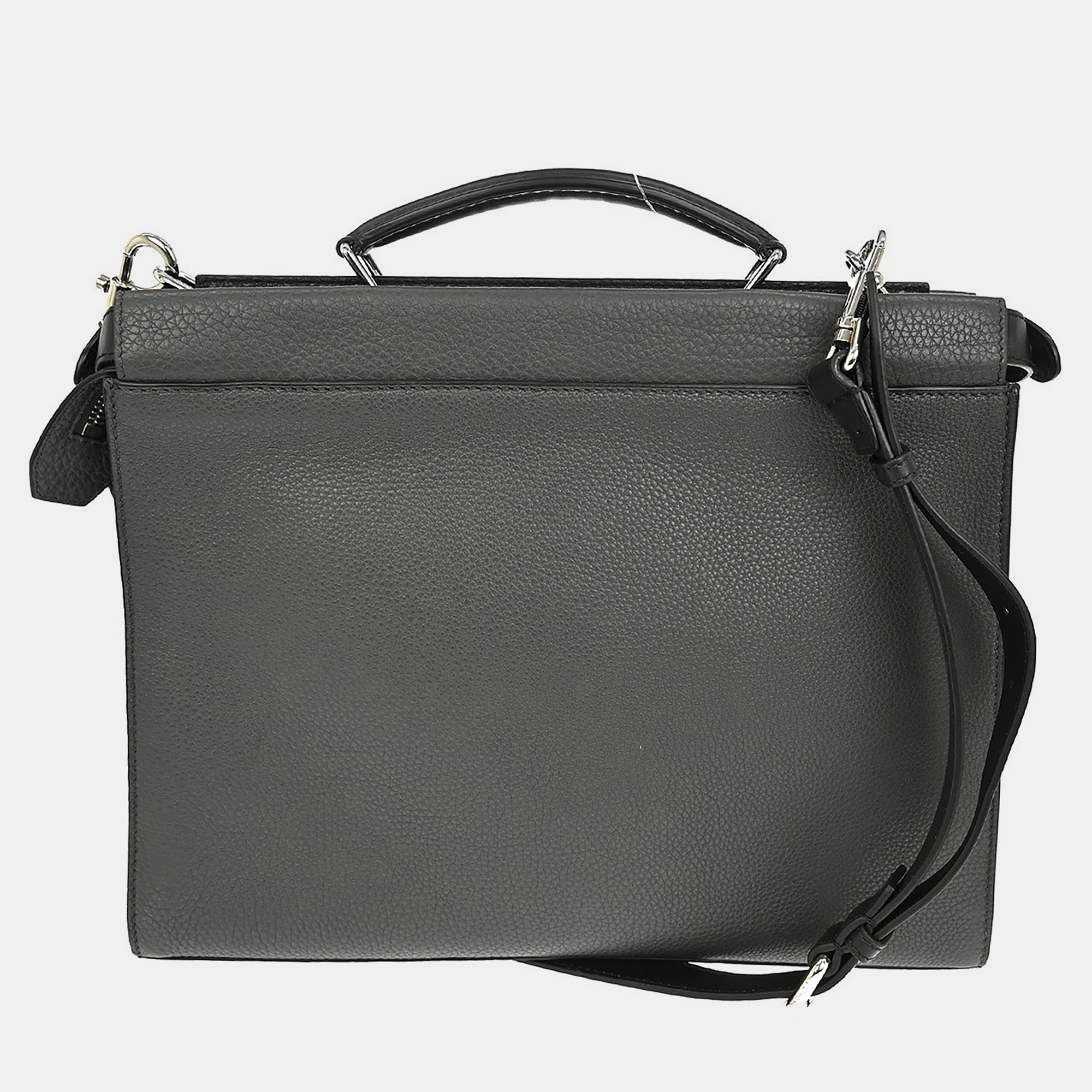 

Fendi Gray Peekaboo Fit 2way Handbag, Grey