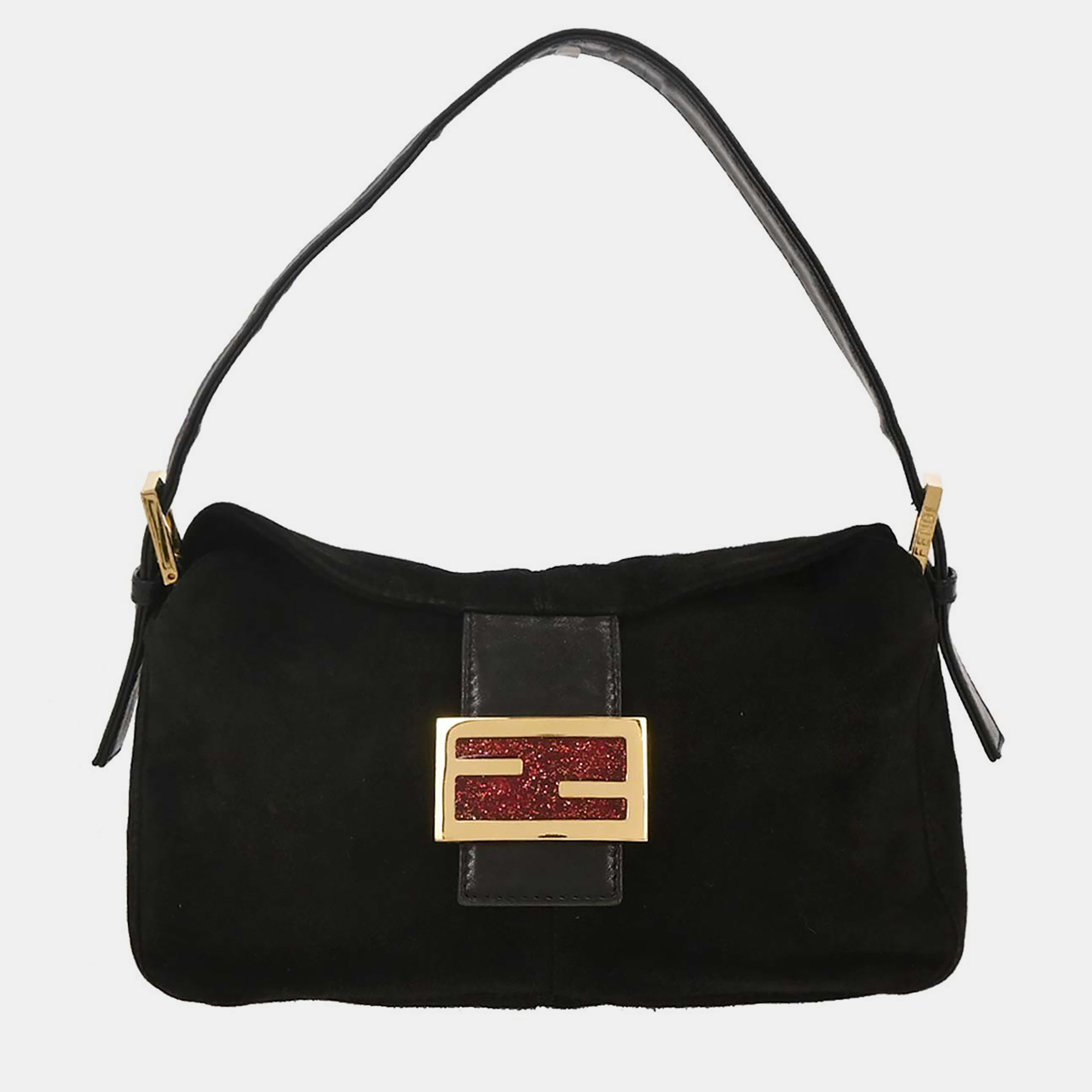 

Fendi Black Suede Handbag