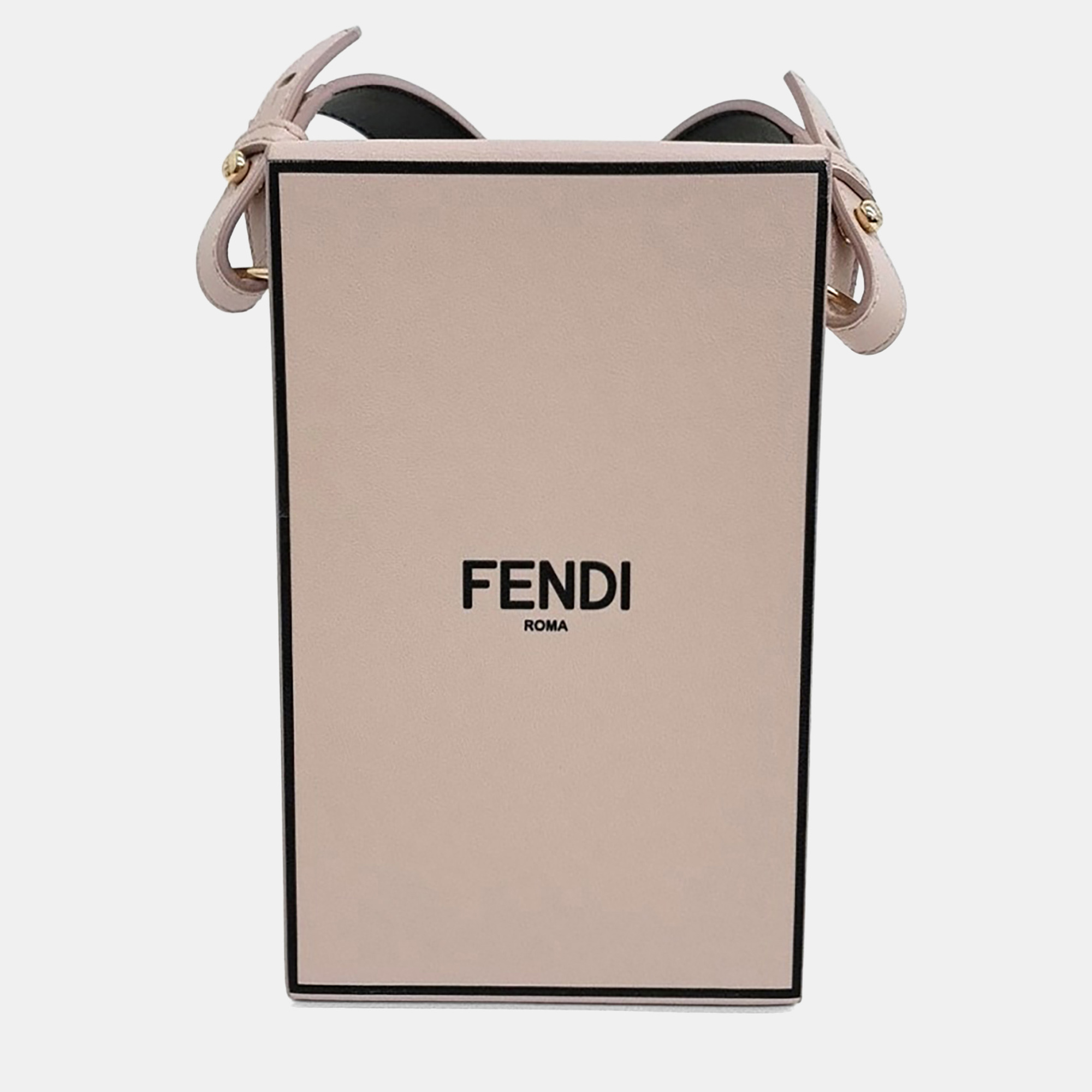 

Fendi Pink Leather Vertical Box Shoulder and Crossbody Bag