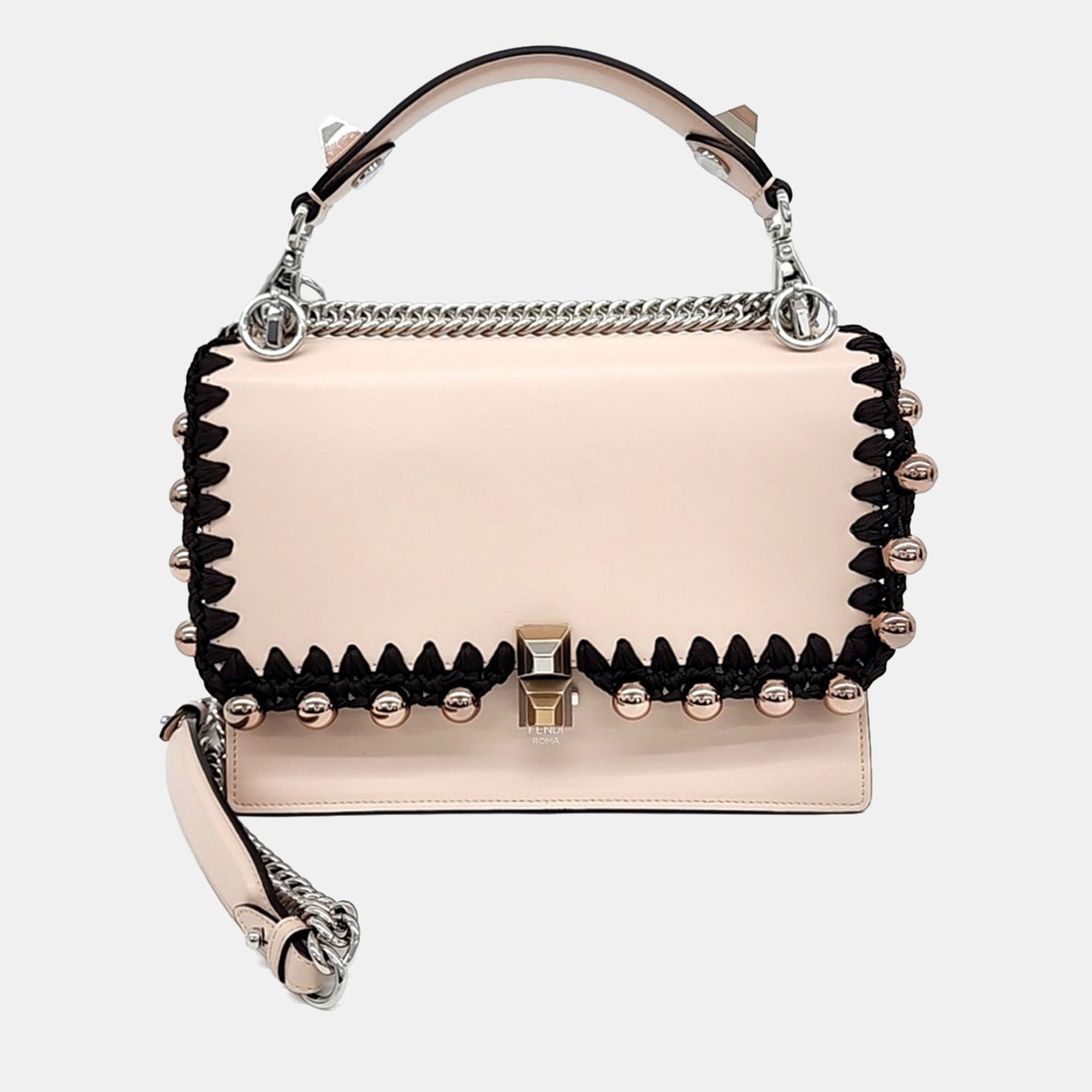 

Fendi Black, Pink Leather Can I Bag Handbag