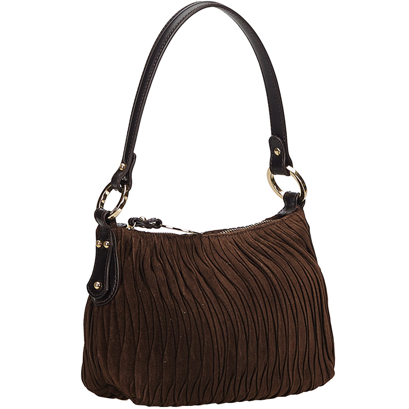 

Fendi Brown Suede Vintage Shoulder Bag