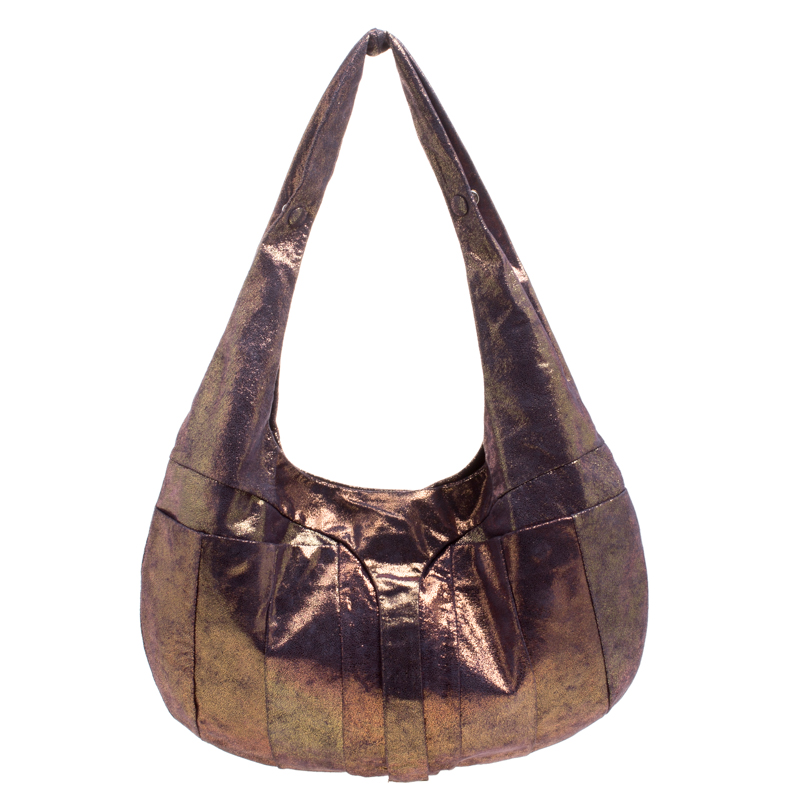 Fendi Holographic Shimmering Leather Shoulder Bag