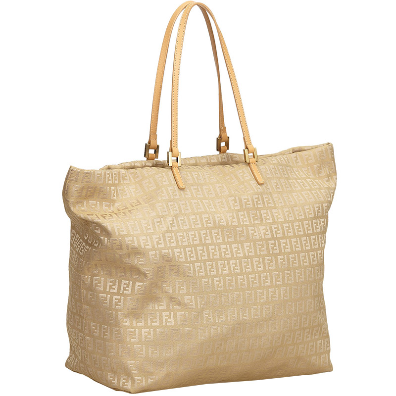

Fendi Brown/Beige Canvas Zucchino Tote Bag