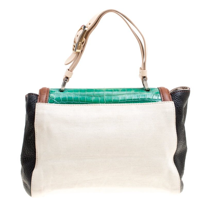 Fendi Multicolor Embroidered Canvas Bag – Provel Leather