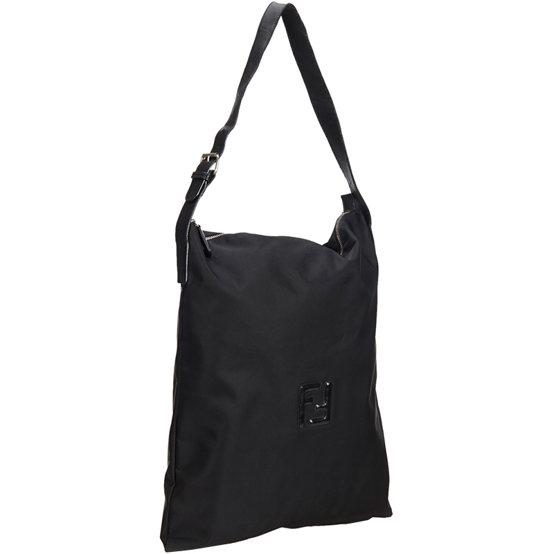 

Fendi Black Nylon Tote Bag