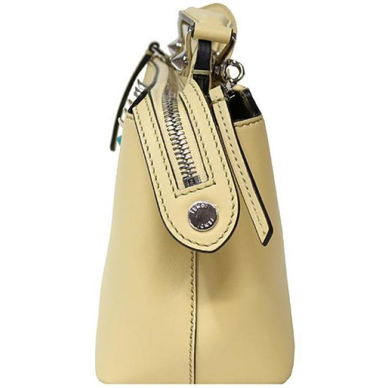 

Fendi Light Yellow Calfskin Leather Dotcom Click Bag