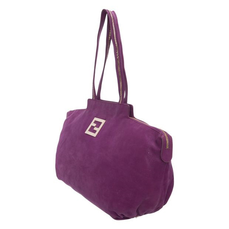 

Fendi Purple Suede Tote