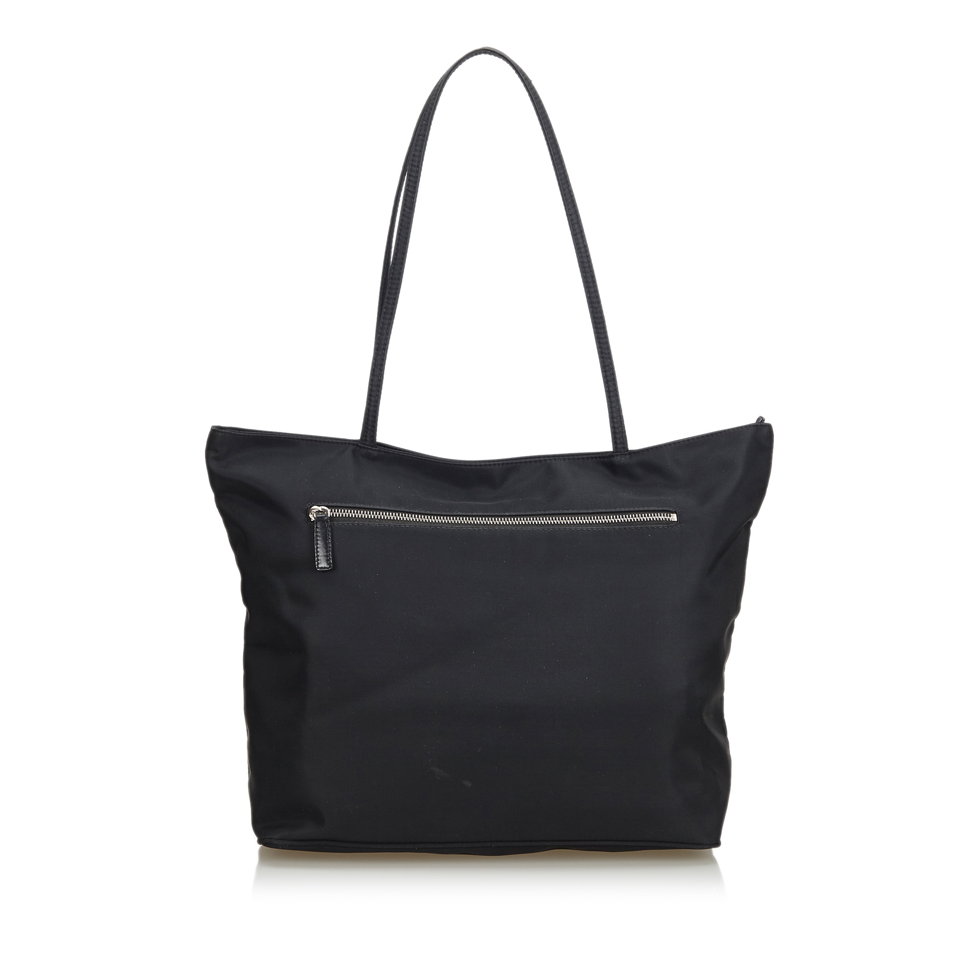 Fendi Black Zucca Nylon Tote Bag