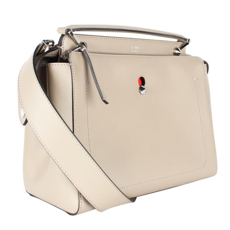 

Fendi Beige Leather Dotcom Bag