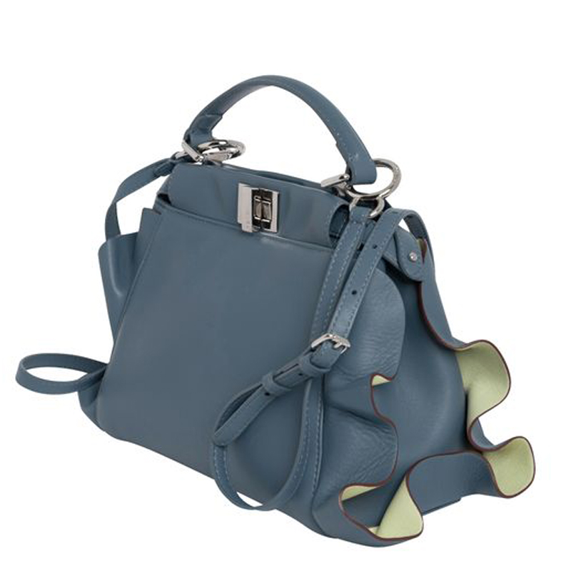 

Fendi Blue leather Peekaboo Bag