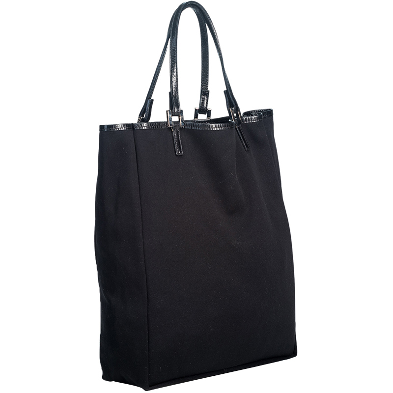 

Fendi Black Cotton Tote