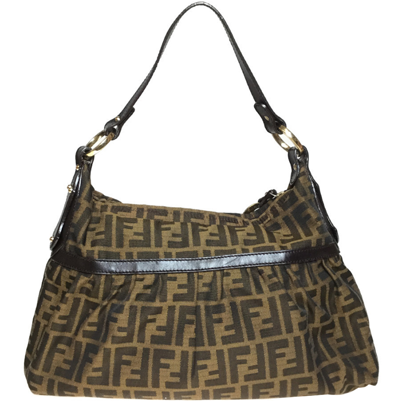 

Fendi Tobacco Zucca Canvas Chef Shoulder Bag, Brown