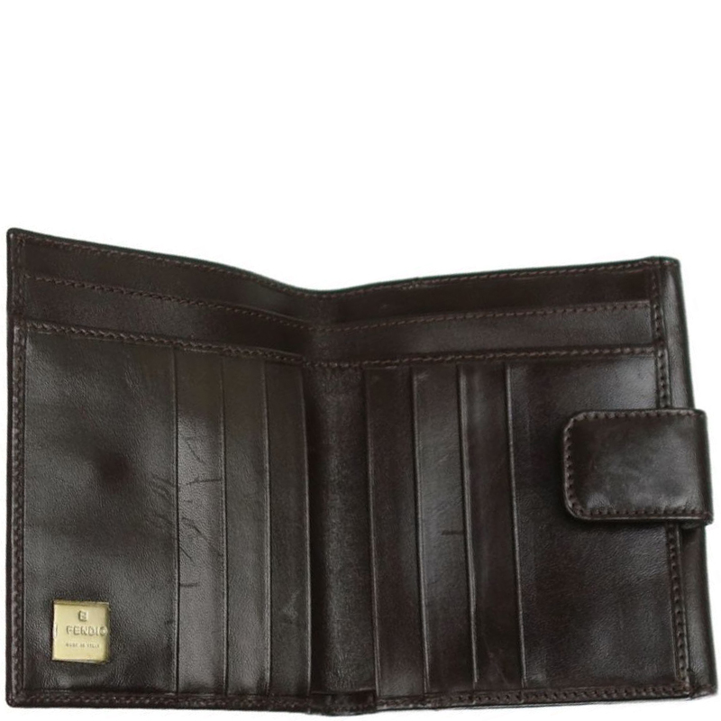 

Fendi Tobacco Zucca Canvas Bifold Wallet, Brown