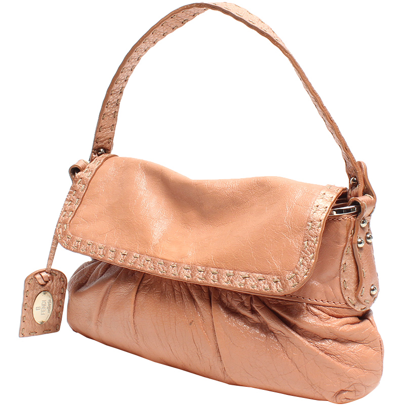 

Fendi Pink Leather Chef Bag