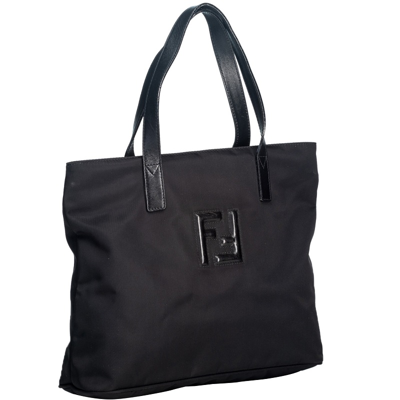 

Fendi Black Nylon Satchel