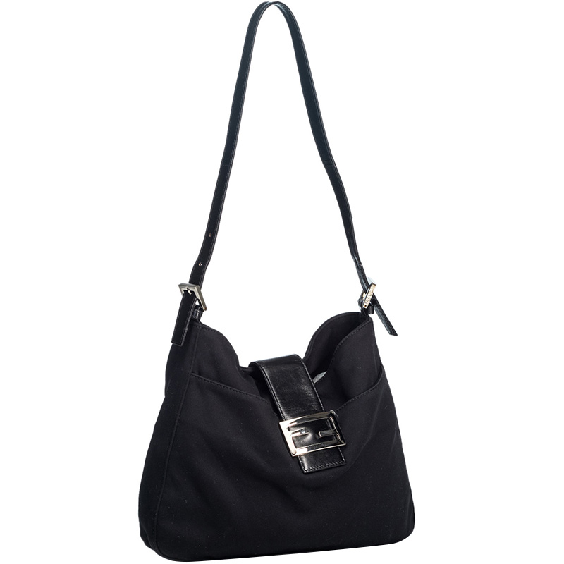 

Fendi Black Fabric Shoulder Bag