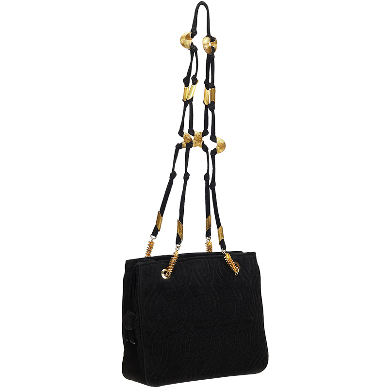 

Fendi Black Suede Shoulder Bag
