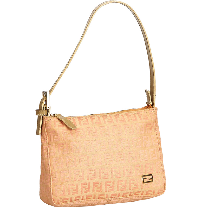 

Fendi Light Pink Canvas Zucchino Shoulder Bag