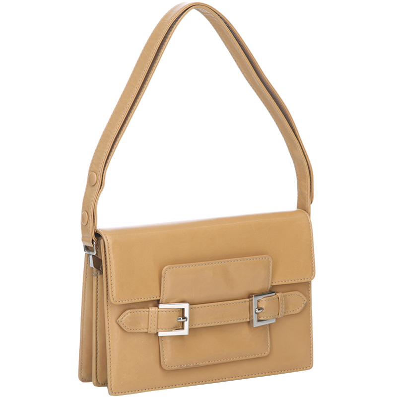 

Fendi Brown/Beige Leather Baguette Bag