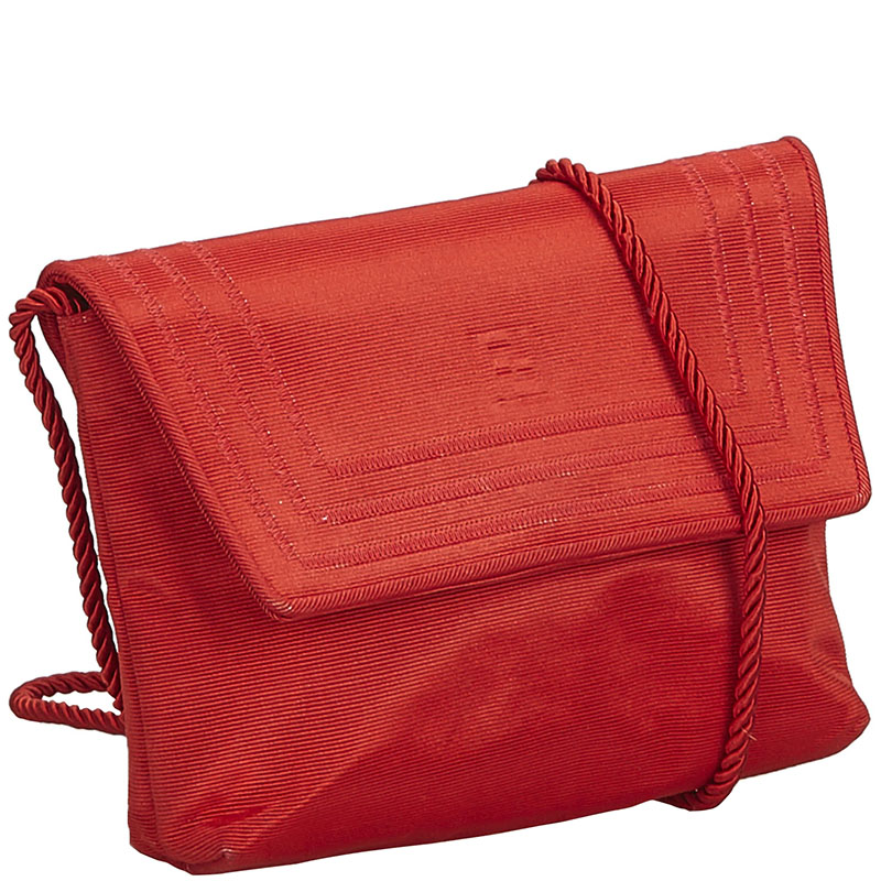 

Fendi Red Canvas Crossbody Bag