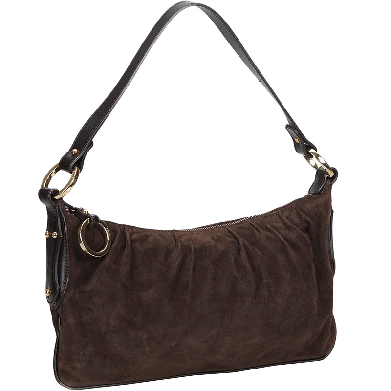 

Fendi Brown Suede Baguette