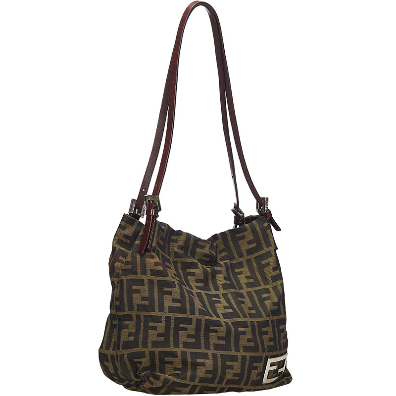 

Fendi Brown Zucca Canvas Shoulder Bag