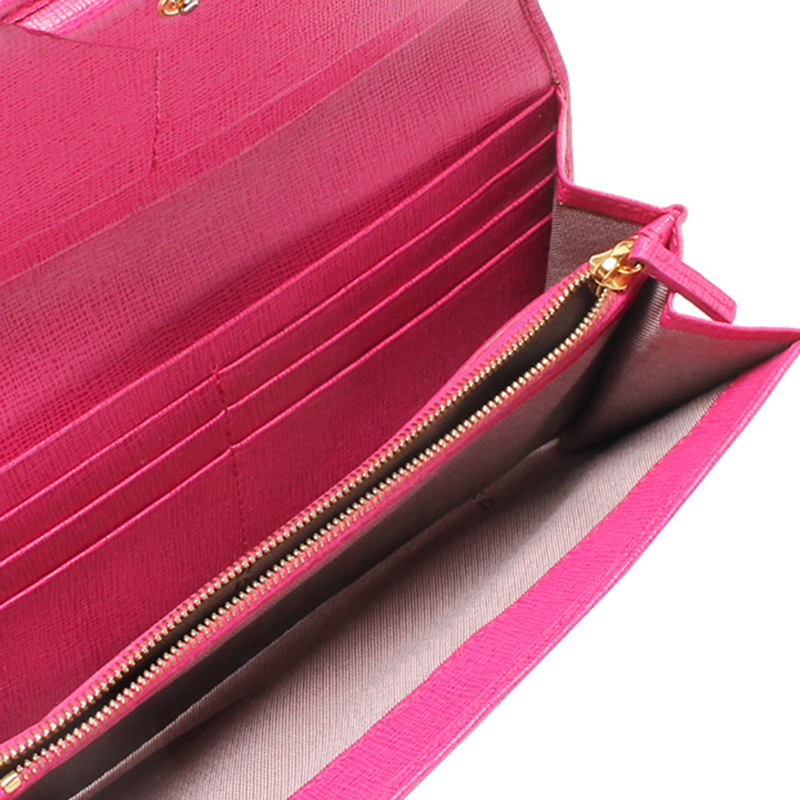 

Fendi Pink Leather Crayons Continental Wallet