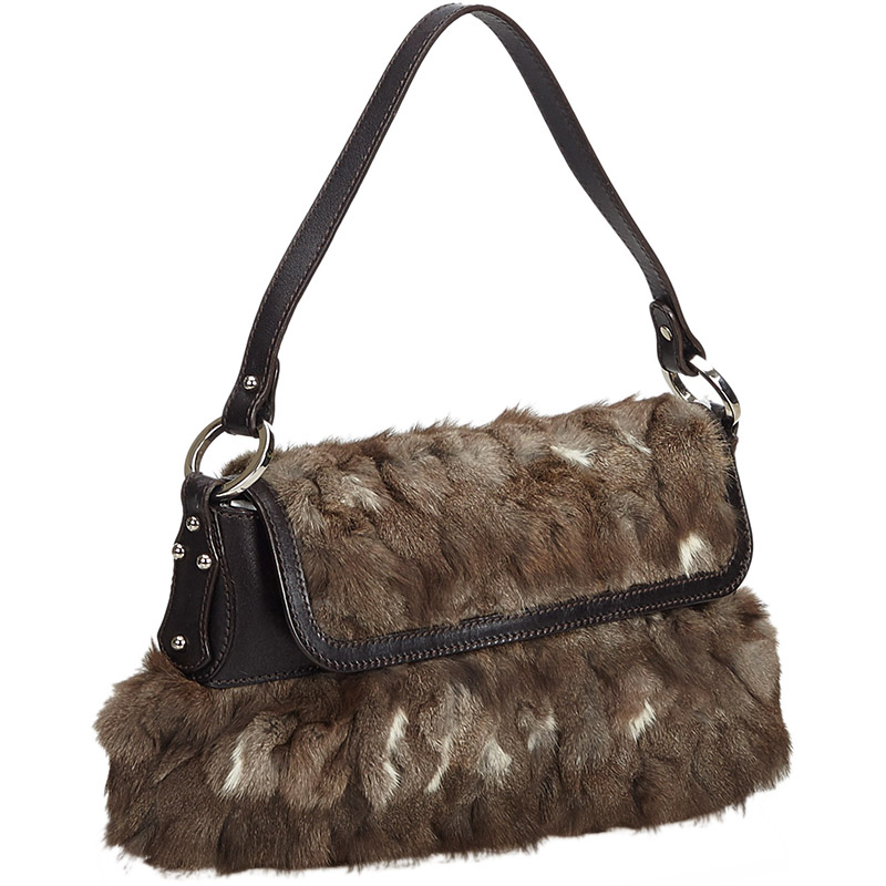 

Fendi Brown Fur Chef Baguette