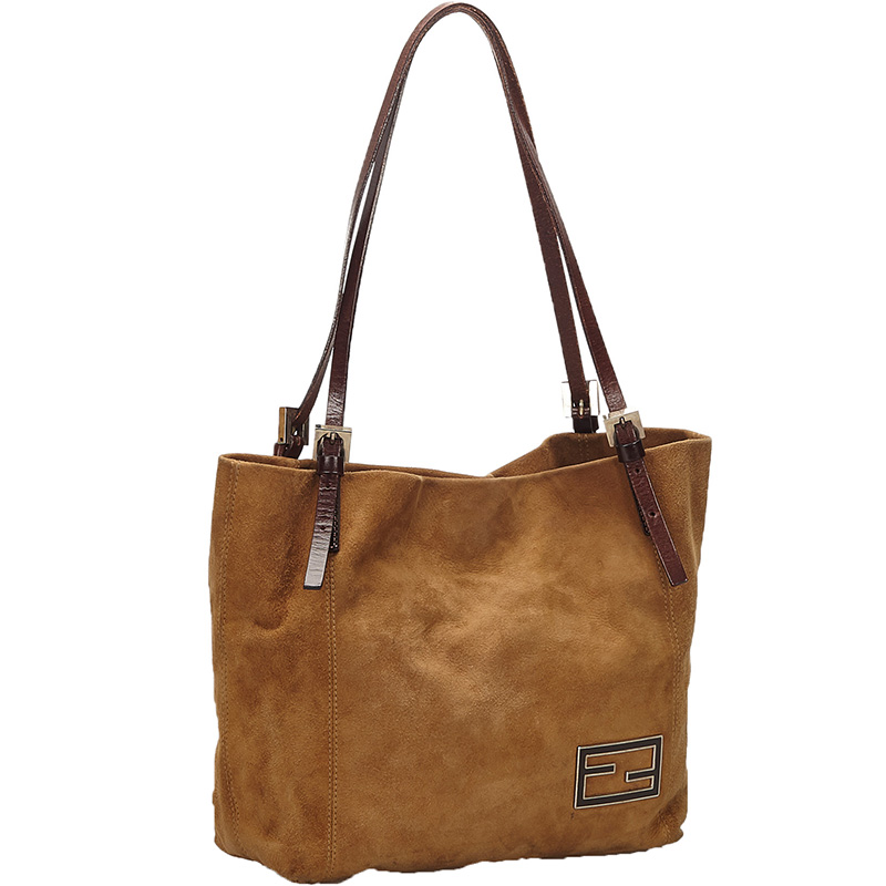 

Fendi Brown/Light Brown Suede Tote Bag