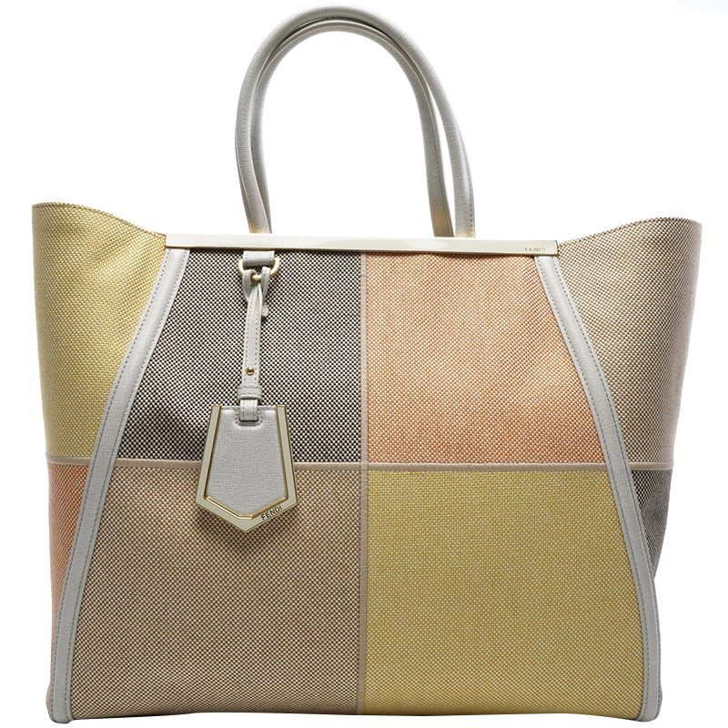 Fendi Multicolor Patchwork Canvas 2 Jour Tote Fendi | The Luxury Closet