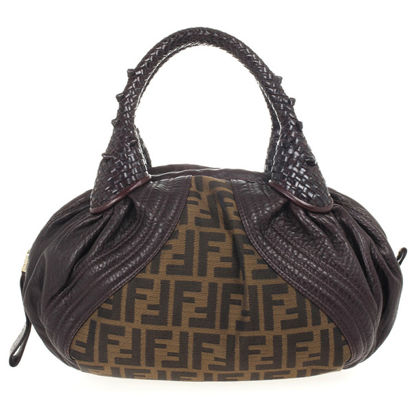 Pre Owned Fendi Zucca Mini Spy Bag