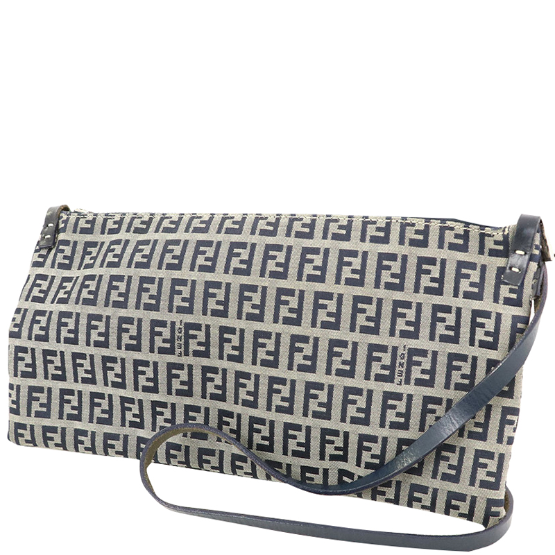 

Fendi Brown Zucchino Canvas Shoulder Bag