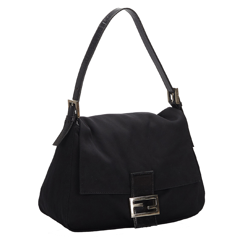 

Fendi Black Cotton Mamma Forever Bag