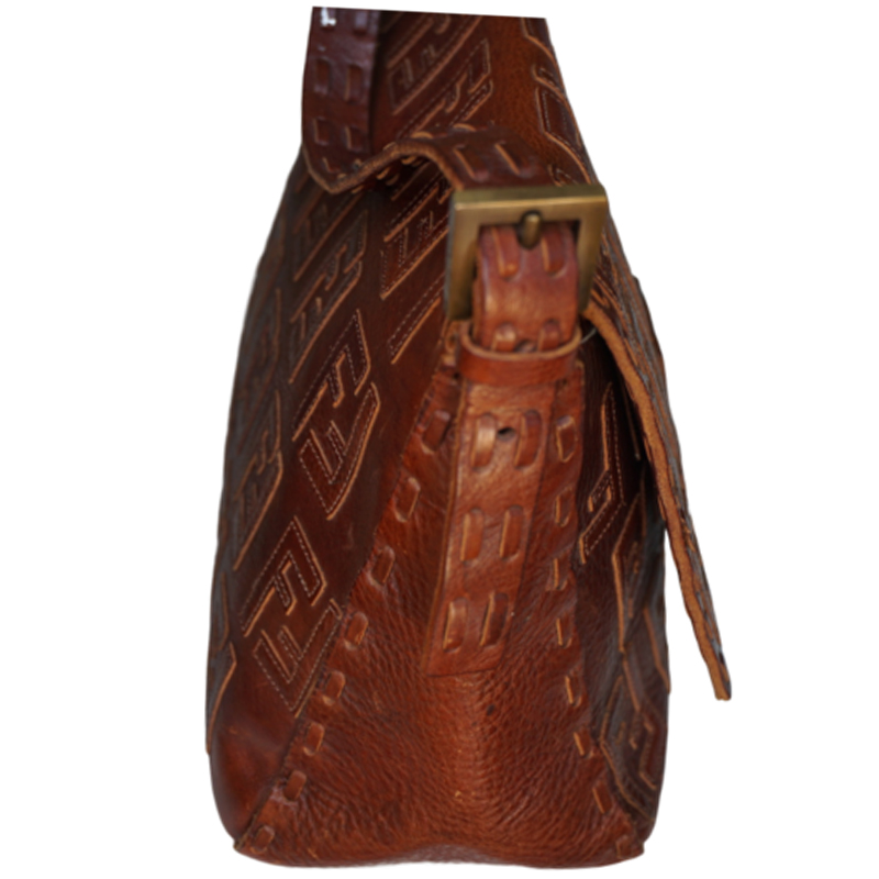 

Fendi brown Leather Selleria Mama Bag