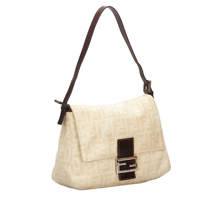 

Fendi Brown/Beige Zucca Canvas Mamma Forever Bag