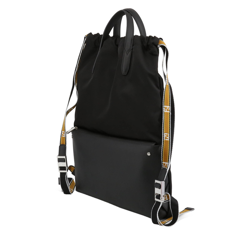 

Fendi Black Nylon Leather Backpack