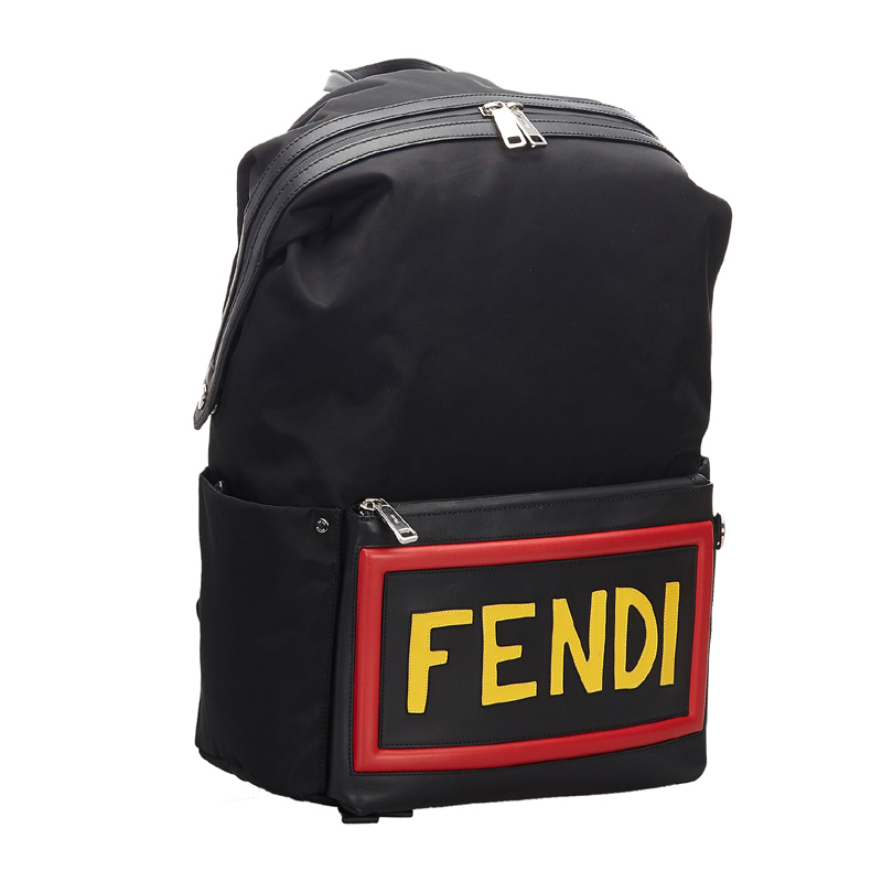 

Fendi Black Nylon Monster Vocabulary Backpack
