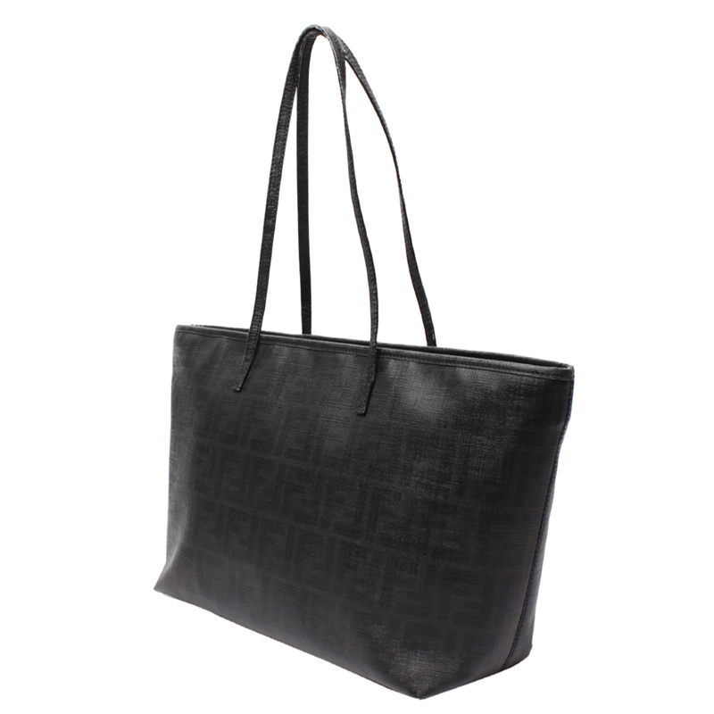 

Fendi Black Zucca Canvas Tote Bag