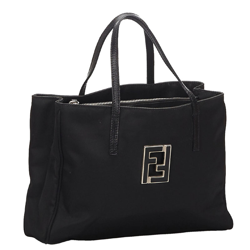 

Fendi Black Nylon Tote Bag