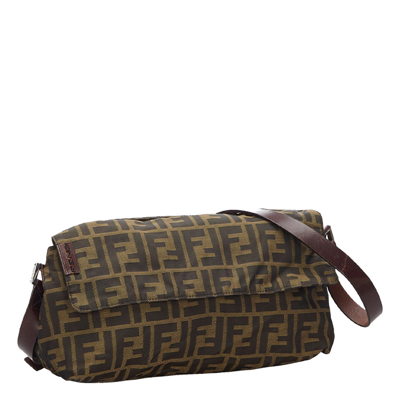 

Fendi Brown Zucca Canvas Baguette