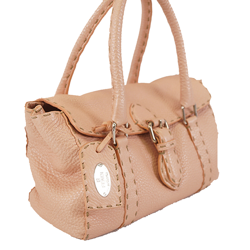 

Fendi Pink Leather Selleria Bag
