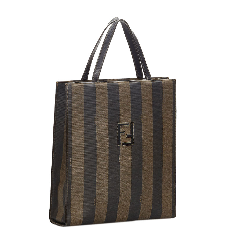 

Fendi Black Pequin Canvas Backpack