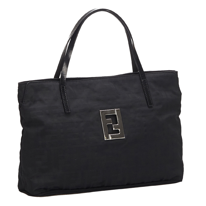 

Fendi Black Zucca Canvas Tote