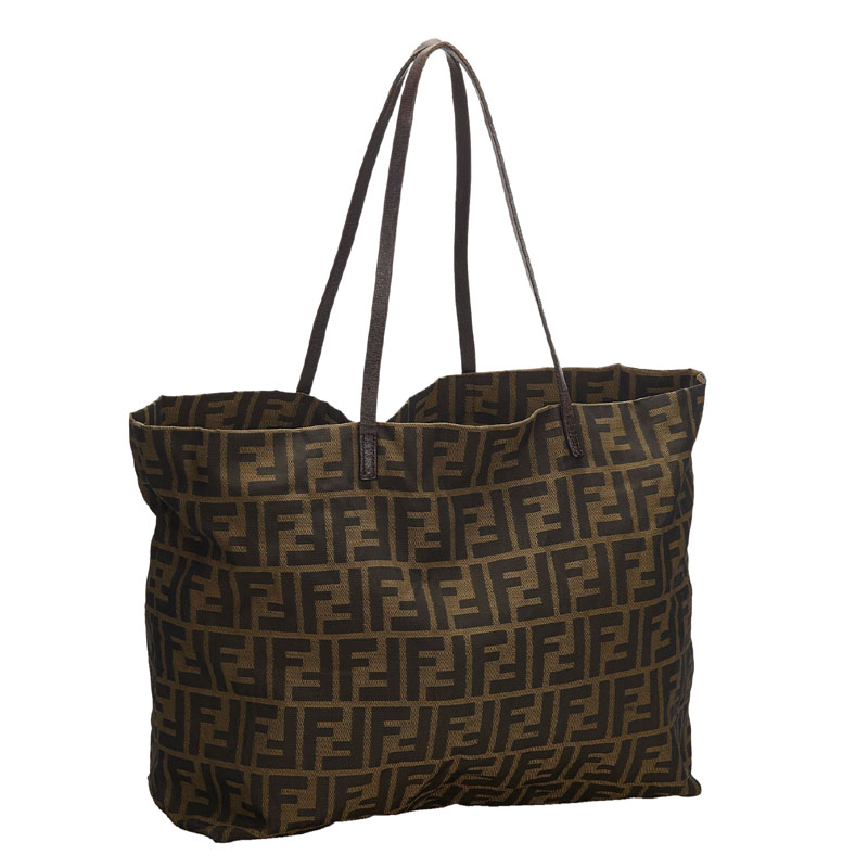 

Fendi Brown/Dark Brown Zucca Canvas Tote Bag