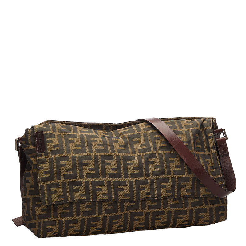 

Fendi Brown Zucca Canvas Shoulder Bag